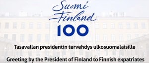 Greeting from President of the Republic of Finland Sauli Niinistö to Finnish expatriate communities